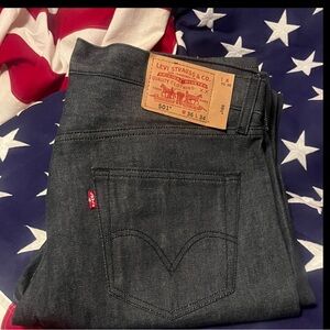 💃🏼Levi's 501 Brand New 💃🏼Men's Dark Gray & Black Traditional Jeans